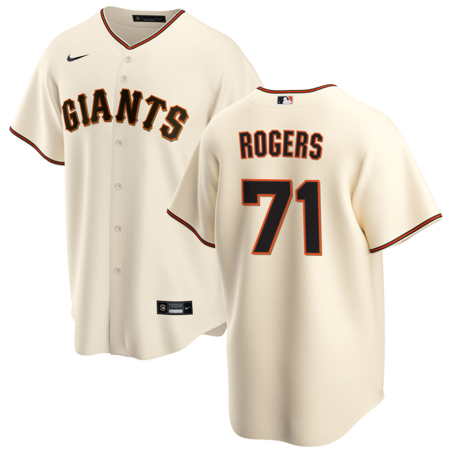 Nike Men #71 Tyler Rogers San Francisco Giants Baseball Jerseys Sale-Cream